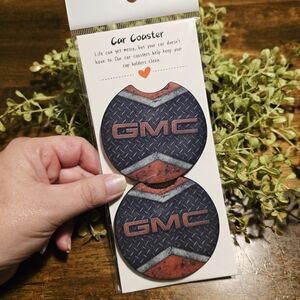 GMC Black and Red Car Coaster Set